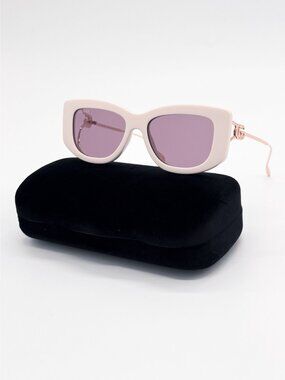 NEW GUCCI SUNGLASSES GG1566S 003 WHITE/GOLD WOMEN GUCCI EYEWEAR